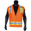 Gilet de sécurité à haute visibilité fluorescent Classe 2 personnalisé